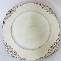 krislavender - Antique White Charger Plate