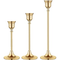 krislavender - Brass Gold Candlestick Holder Set