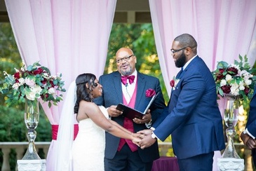 Ronald and Aprial Taking the Wedding Vows - Wedding Packages Atlanta by Kris Lavender