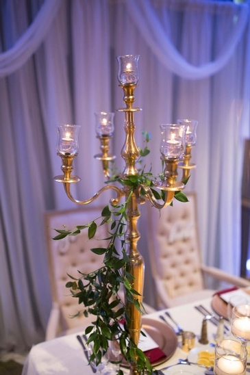 Metal Centrepiece Candle Holder - Wedding Coordinator Atlanta at Kris Lavender